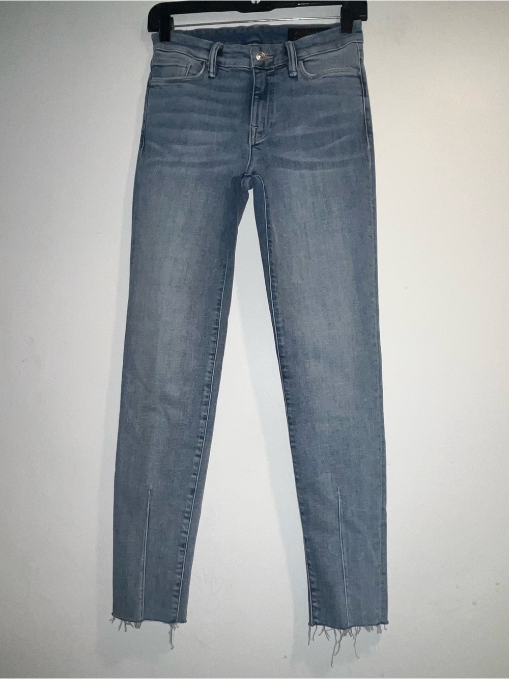 ALL SAINTS Grace Dart ankle raw hem skinny jeans